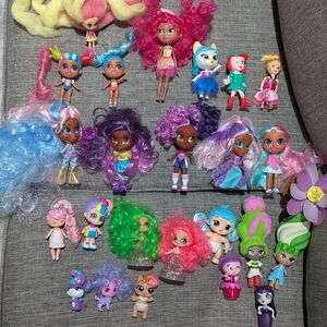 Girls Doll Lot Hairdorables Candylocks KindiKids Blume Zuru Unicorn + 20+